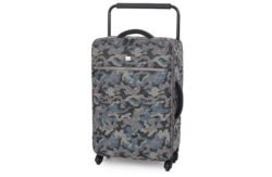 IT Luggage Medium Quilted Camo Spinner Grey - 4 Wheel